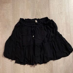 Black Rayon Skirt